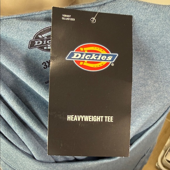 Dickies Heavyweight Men's Light Blue Short Sleeve Tee NWT - Picture 5 of 5